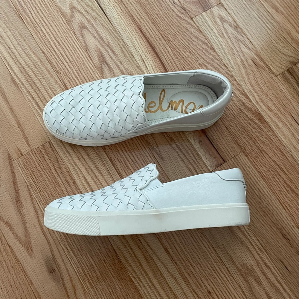 Sam Edelman - white slip-on shoes